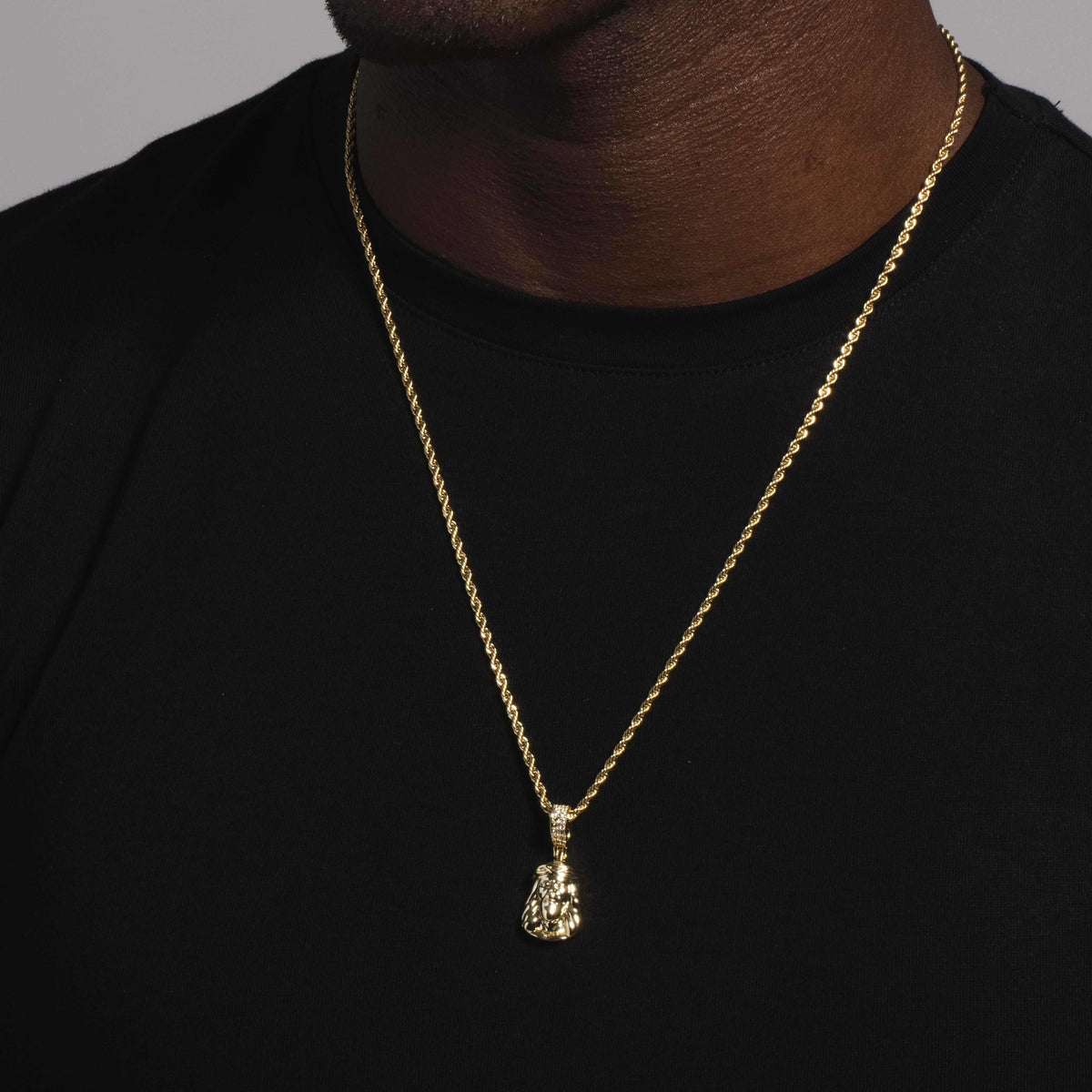 10k Solid Gold Micro Jesus Pendant - The GLD Shop