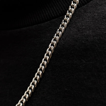 Miami Cuban Chain in White Gold - 5mm