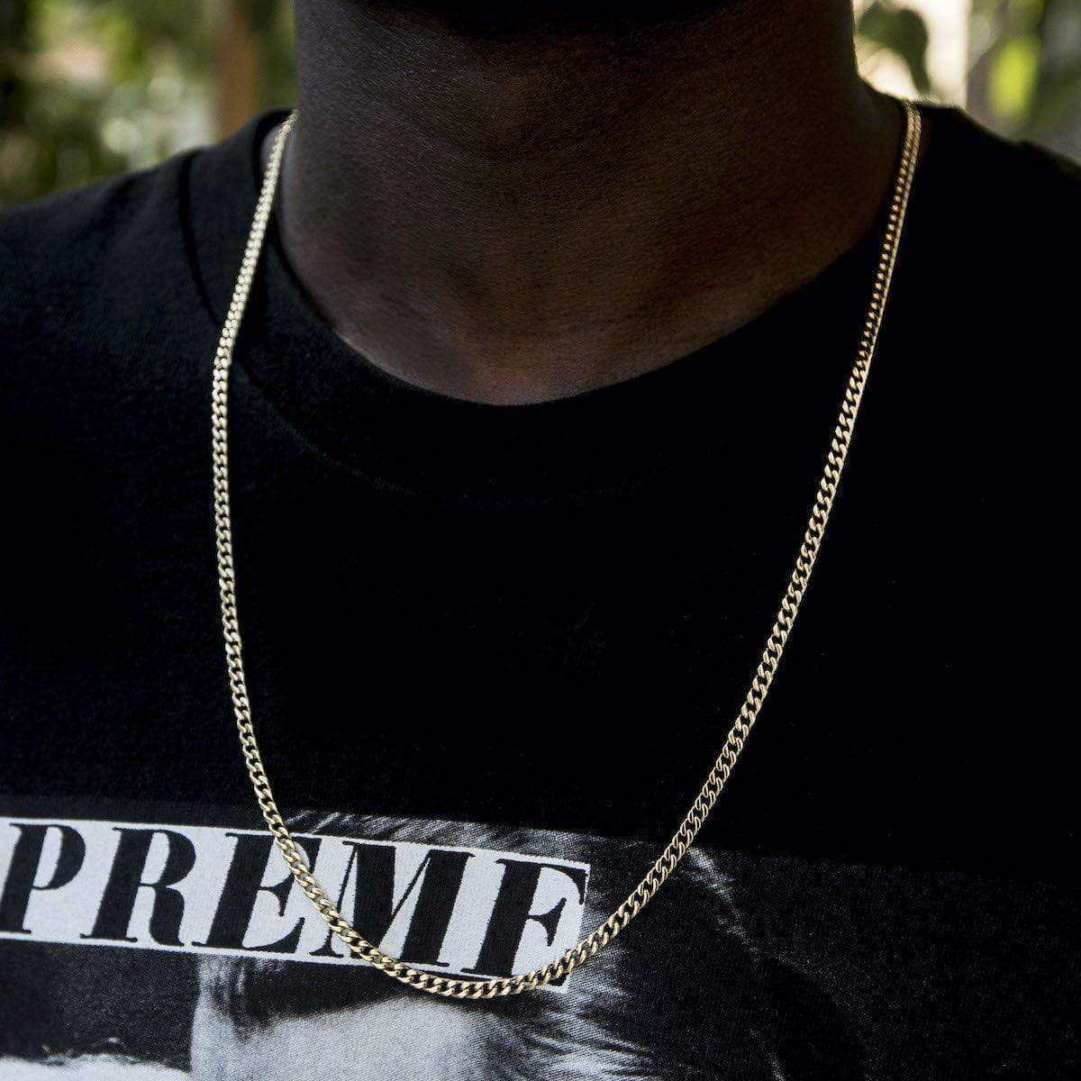 18k Vermeil Micro Cuban - The GLD Shop