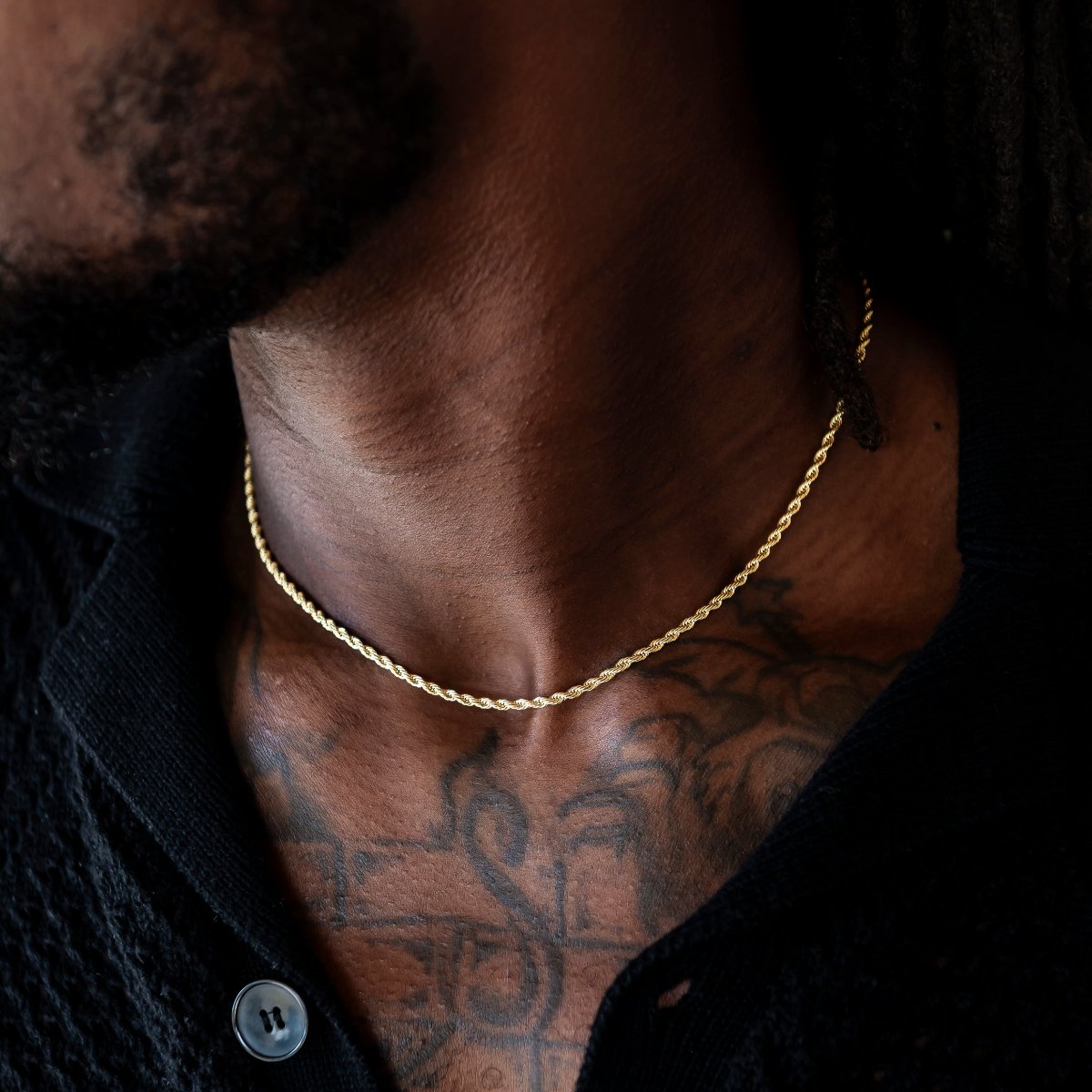 Rope Chain + Bracelet Bundle in Yellow Gold - 2mm