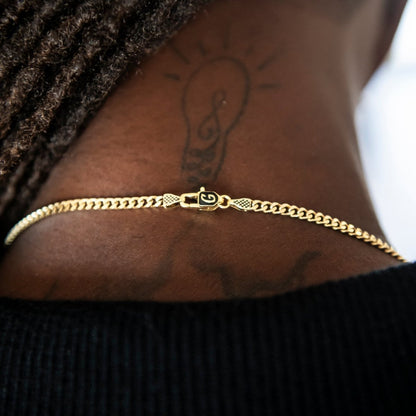 Micro Cuban Chain + Bracelet Bundle in Yellow Gold - 3mm