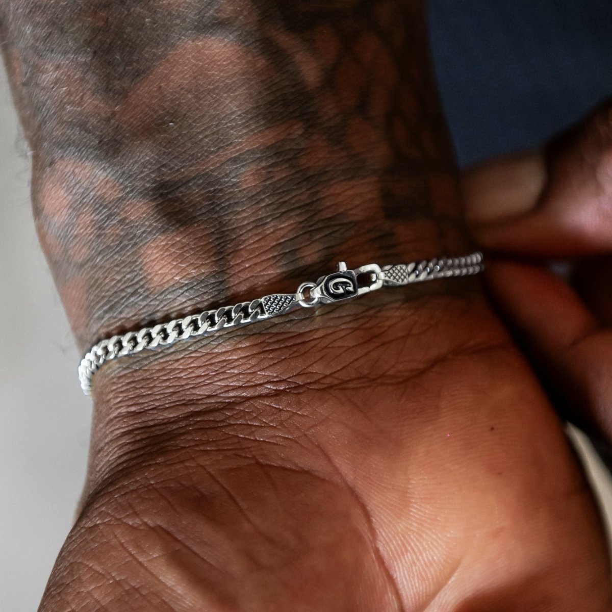 Micro Cuban Chain + Bracelet Bundle in White Gold - 3mm