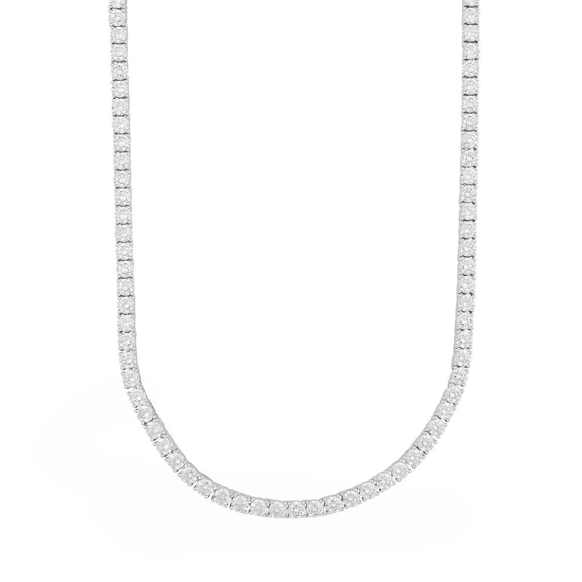 Moissanite Diamond Tennis Chain in Sterling Silver- 3mm