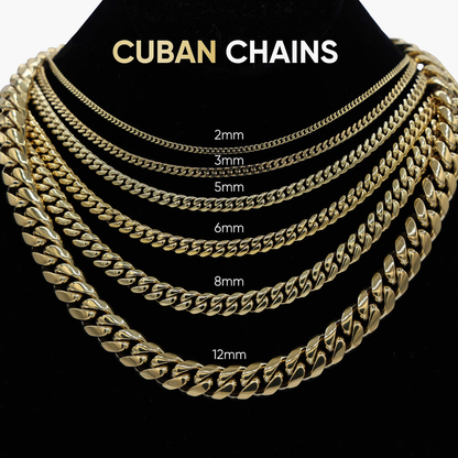Micro Cuban in White Gold- 3mm