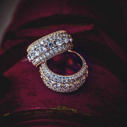 5 Layer Diamond Band Ring - The GLD Shop