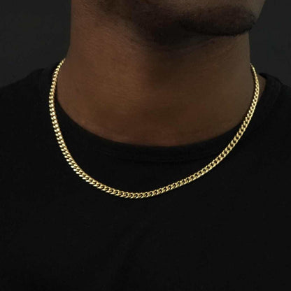 Miami Cuban Chain + Bracelet Bundle in Yellow Gold - 5mm