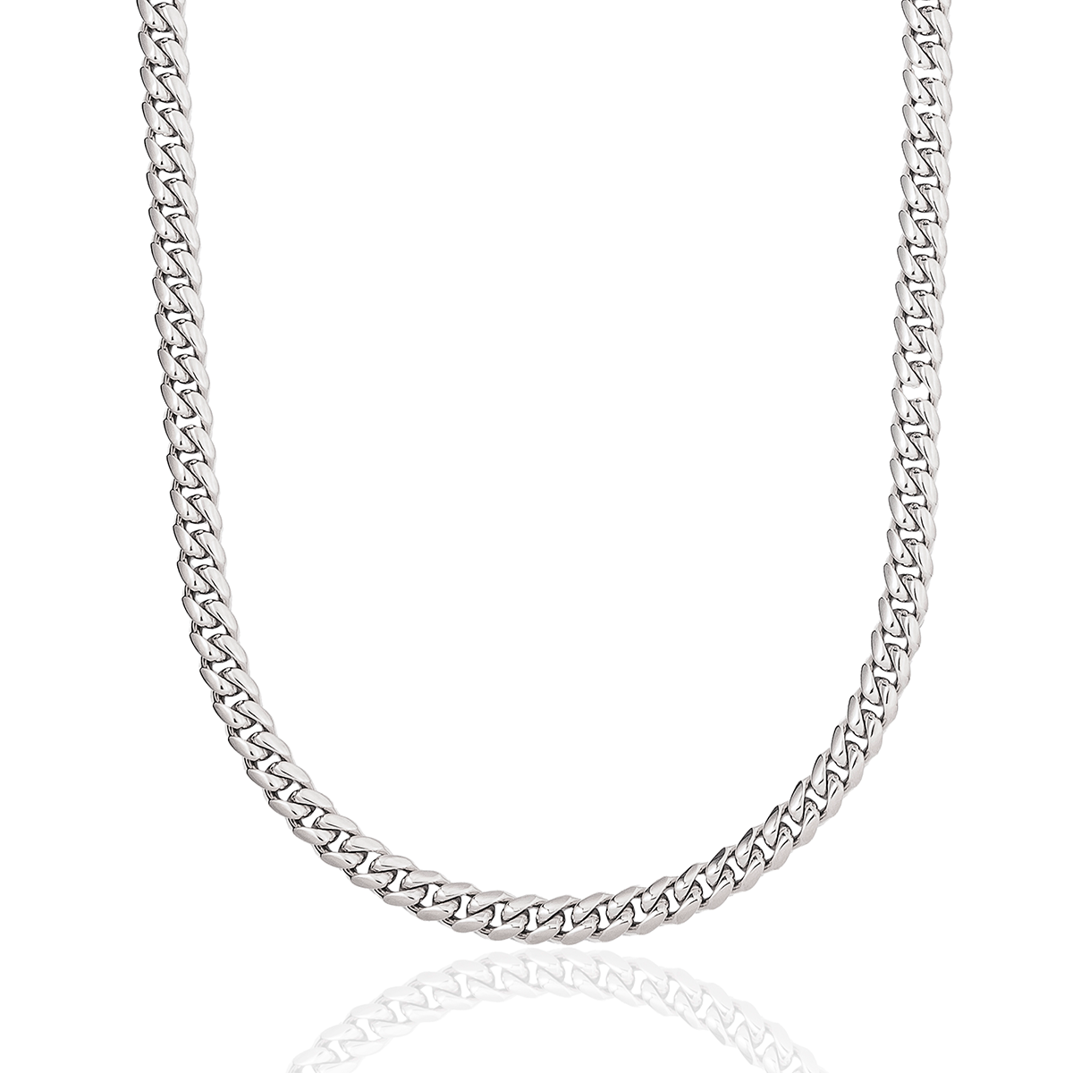Miami Cuban in White Gold - 6mm