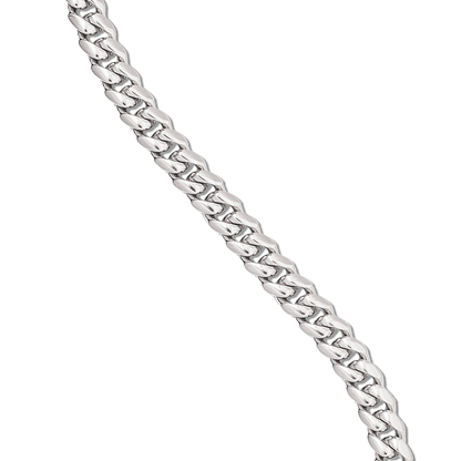 Miami Cuban in White Gold - 6mm