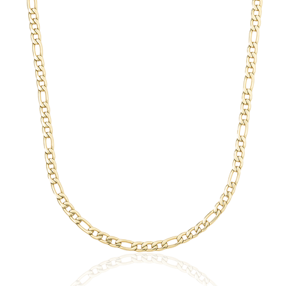 Figaro Chain in Yellow Gold - 4mm