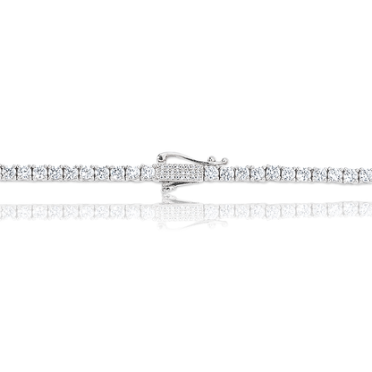 Diamond Tennis Chain in White Gold- 3mm