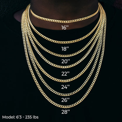 Rope Chain in White Gold - 4mm