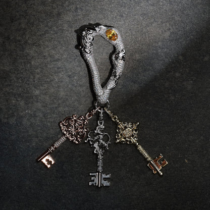 GLD X Bloody Osiris Lab Diamond Canary Key Clip On in Solid Yellow Gold