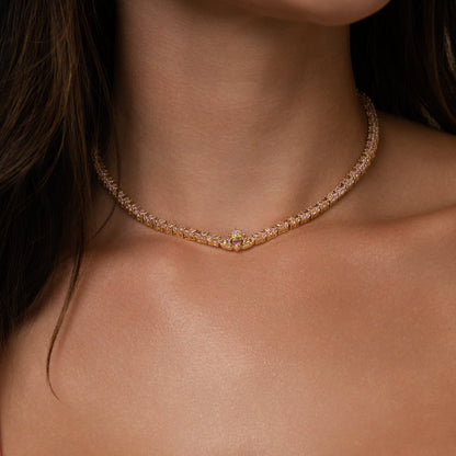 Forme Privé Crown Chain in Yellow Gold
