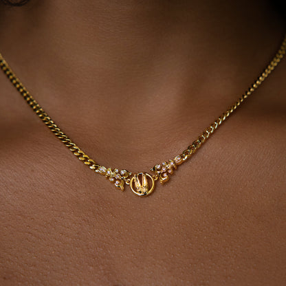 Forme Privé Slipper Bracelet + Necklace in Yellow Gold Bundle