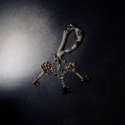 GLD X Bloody Osiris Lab Diamond Carabiner in Solid White Gold