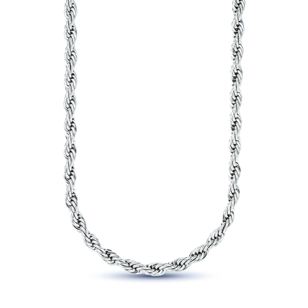 Rope Chain in Sterling Silver - 6mm