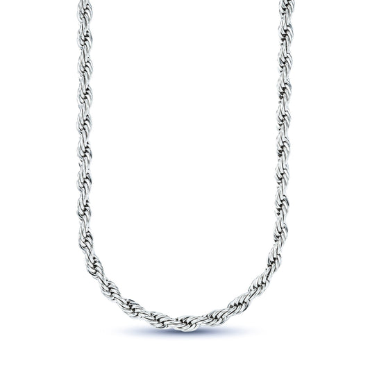 Rope Chain in Sterling Silver - 6mm