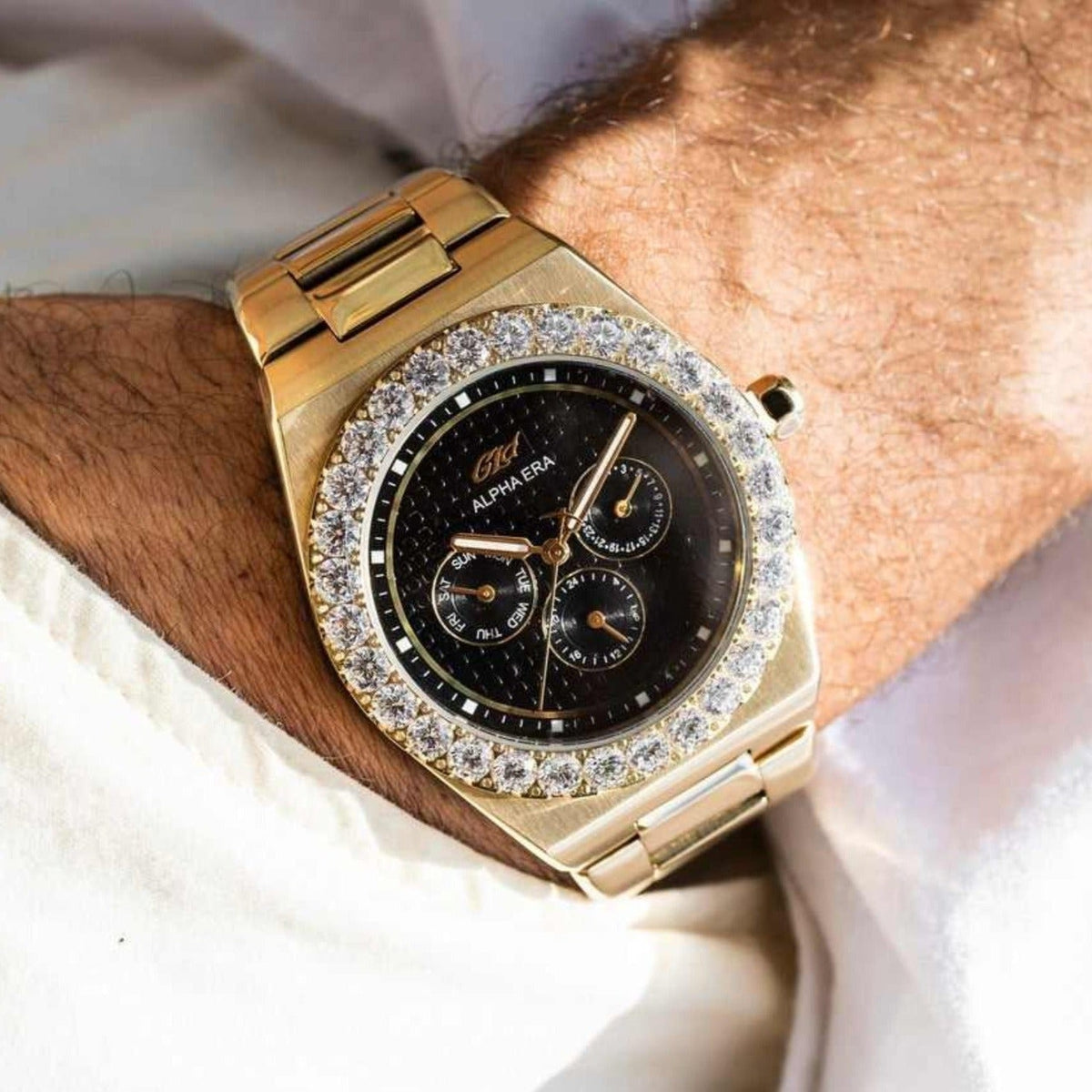 Alpha Era Gold - Iced Bezel - The GLD Shop