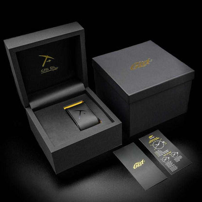 Alpha Era Gold - Iced Bezel w/ Rubber Strap - The GLD Shop