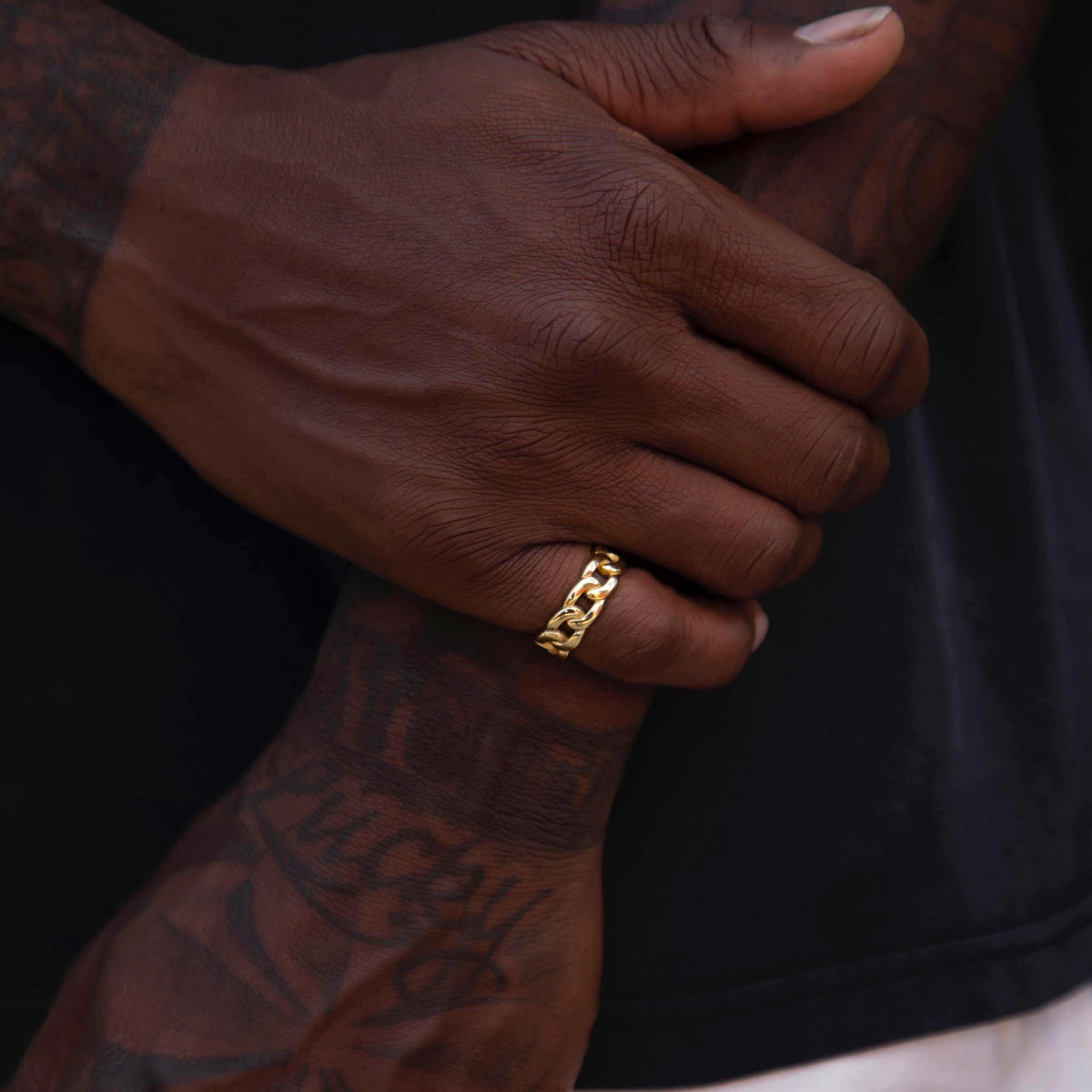 Cuban Band Ring in Yellow Gold - 7mm