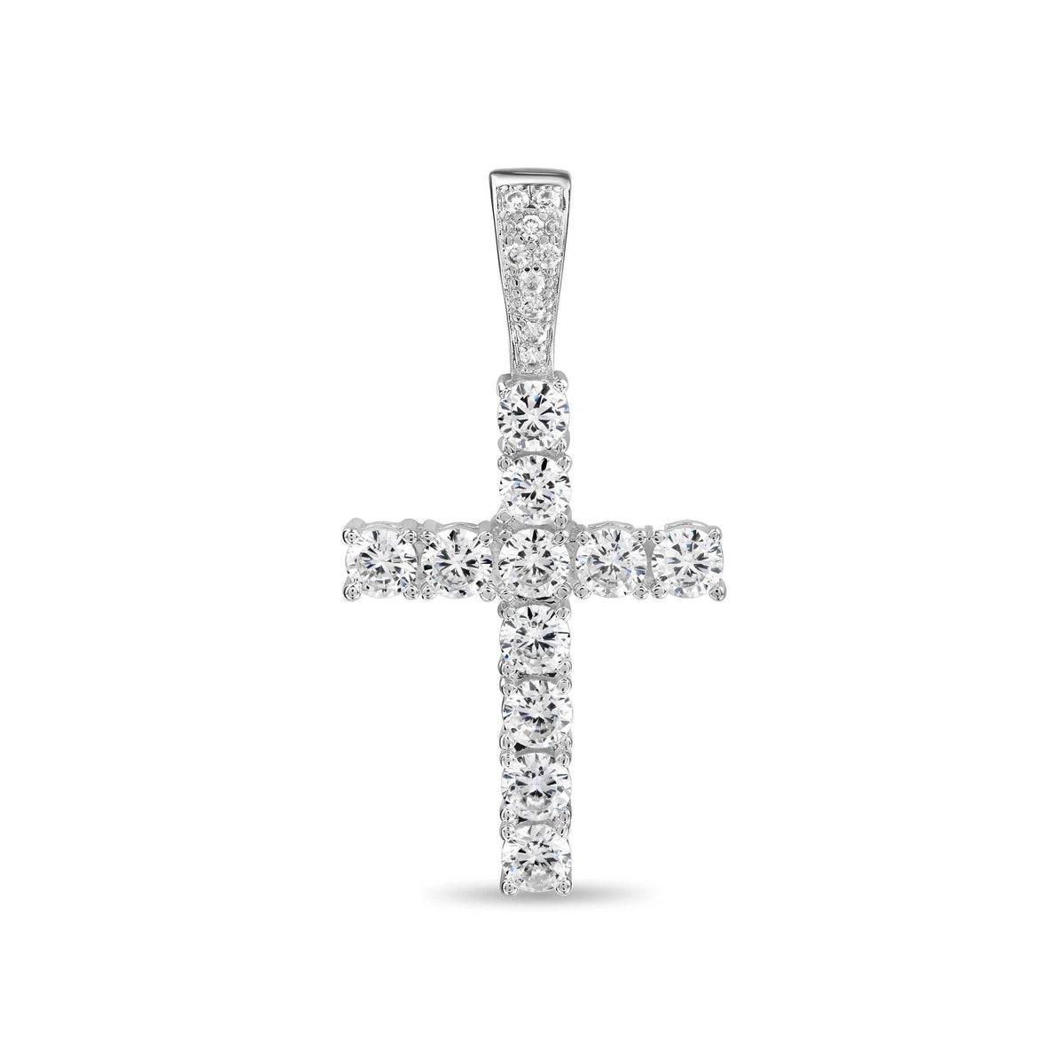 Diamond Cross in White Gold - The GLD Shop