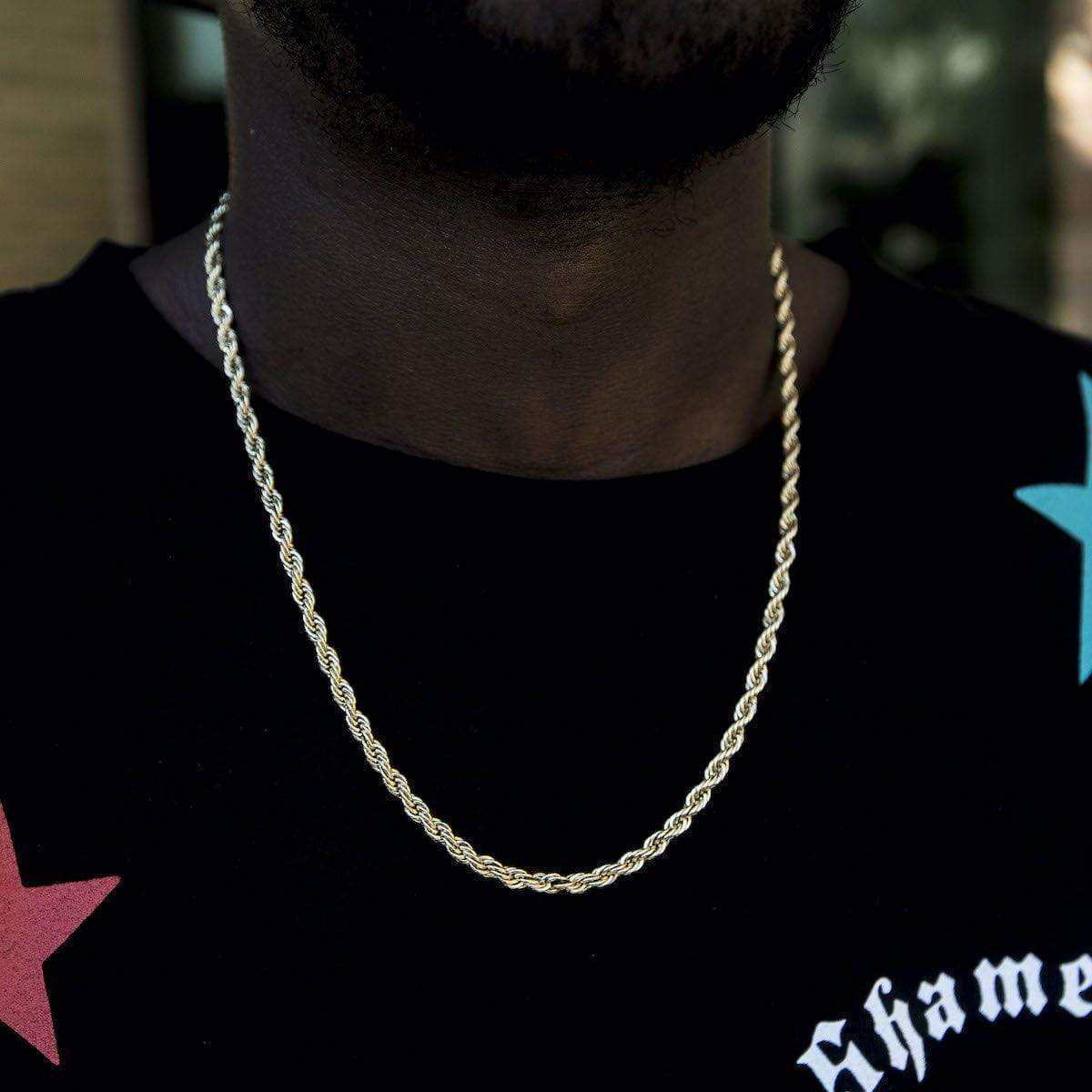 Solid Gold Rope Chain (4mm)