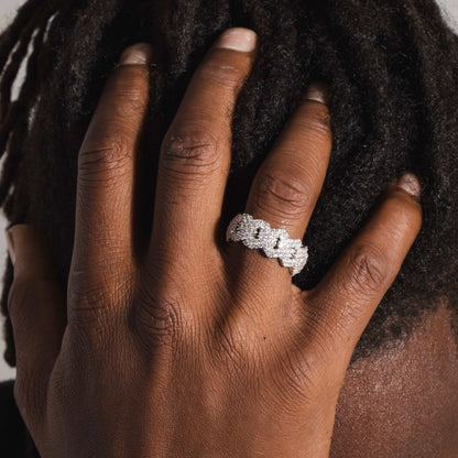 White Gold Diamond Prong Ring - The GLD Shop